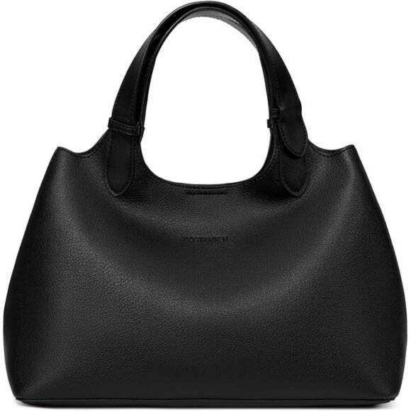 Trendy Slouchy Bags Vegan Leather Black - Picture 1 of 7